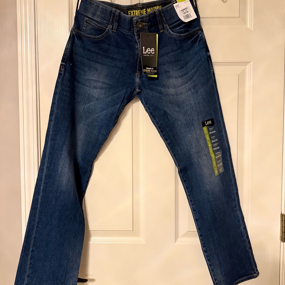 Lee Men's Dark Blue Relaxed Jeans